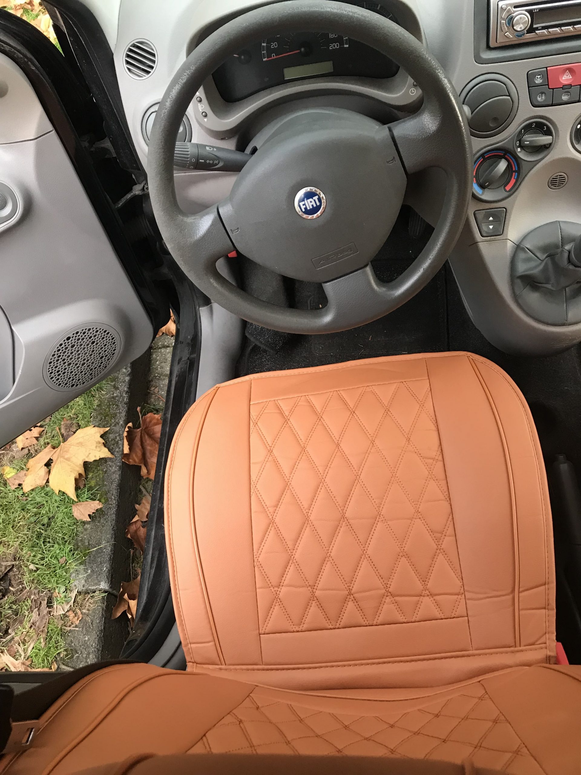 5 Sitzer für BMW PU Leder Auto Sitzbezüge Kissen Pad Matte Protector  Schwarz&Blauer Rand LAVENTE
